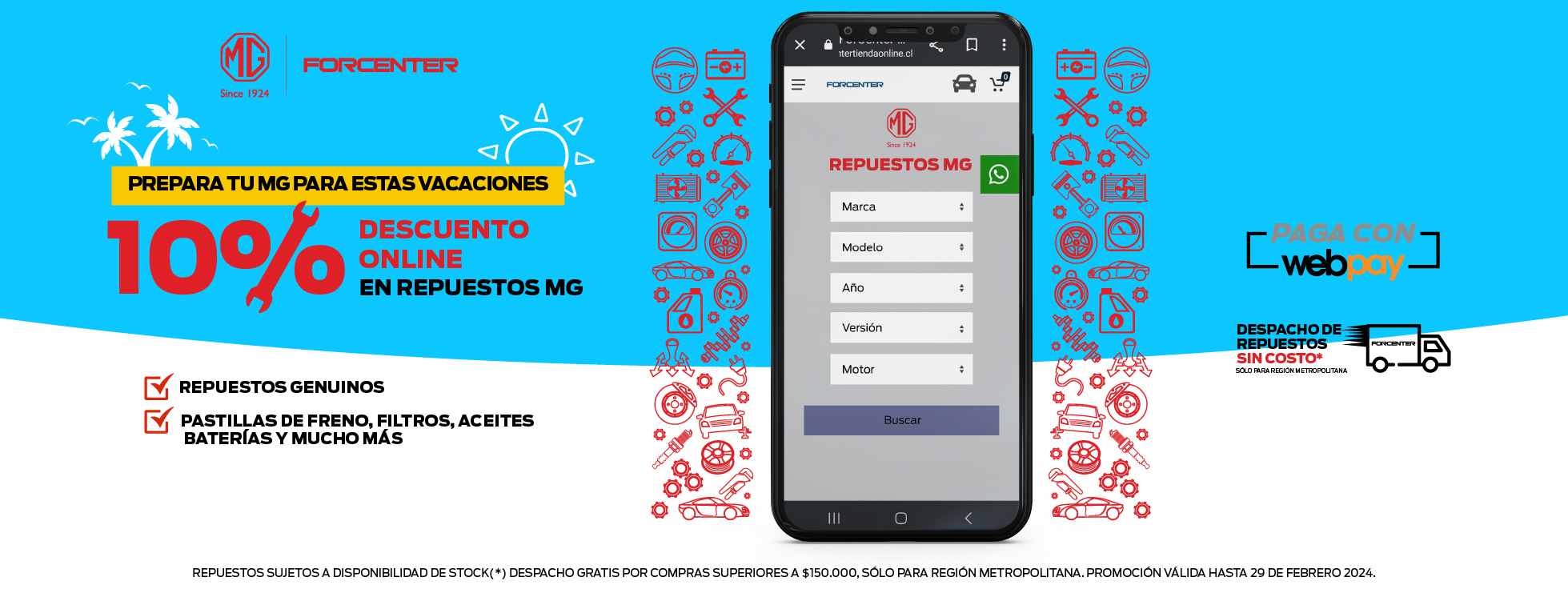 Repuestos MG